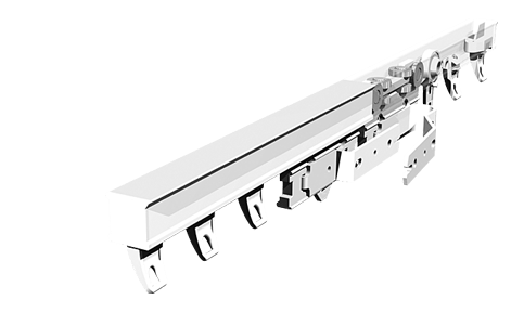 Tringle rail aluminium Tringle Rail CS Glisseurs Roulements à